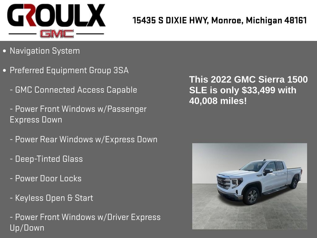 Used 2022 GMC Sierra 1500 SLE image 8