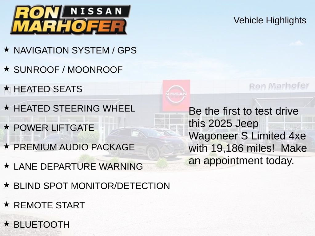 Used 2025 Jeep Wagoneer S Limited AWD/4WD image 2