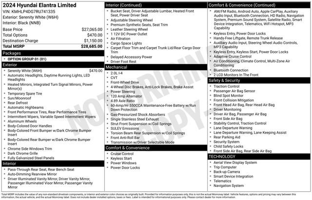 Used 2024 Hyundai Elantra Limited image 15