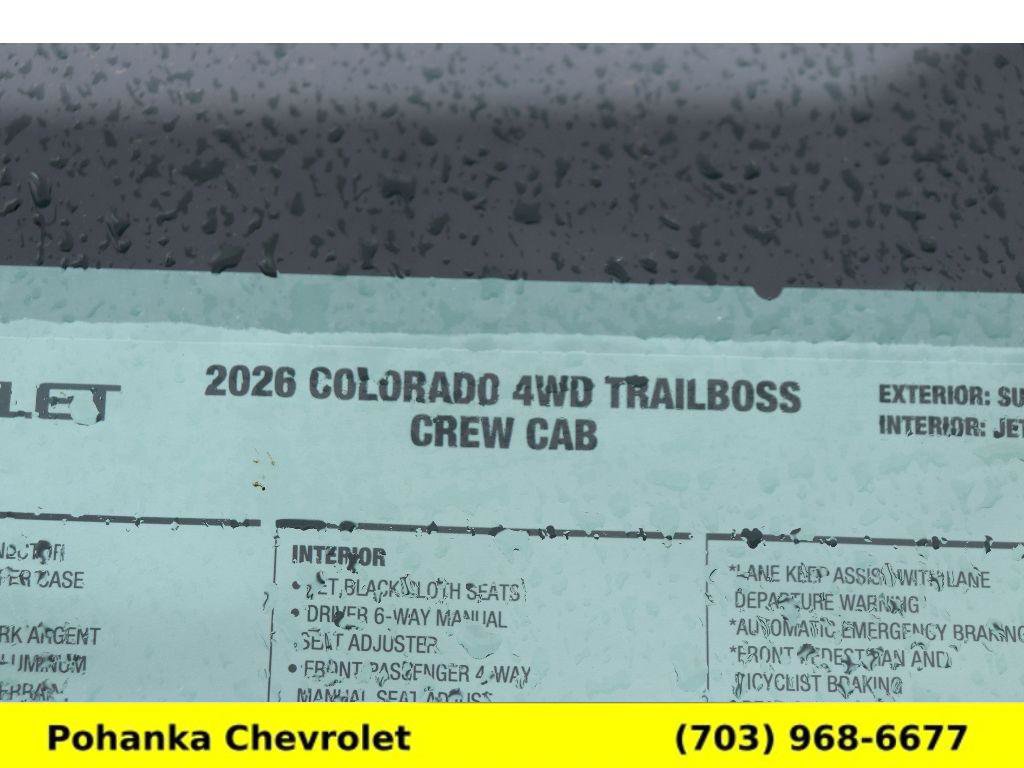 New 2026 Chevrolet Colorado Trail Boss AWD/4WD image 28