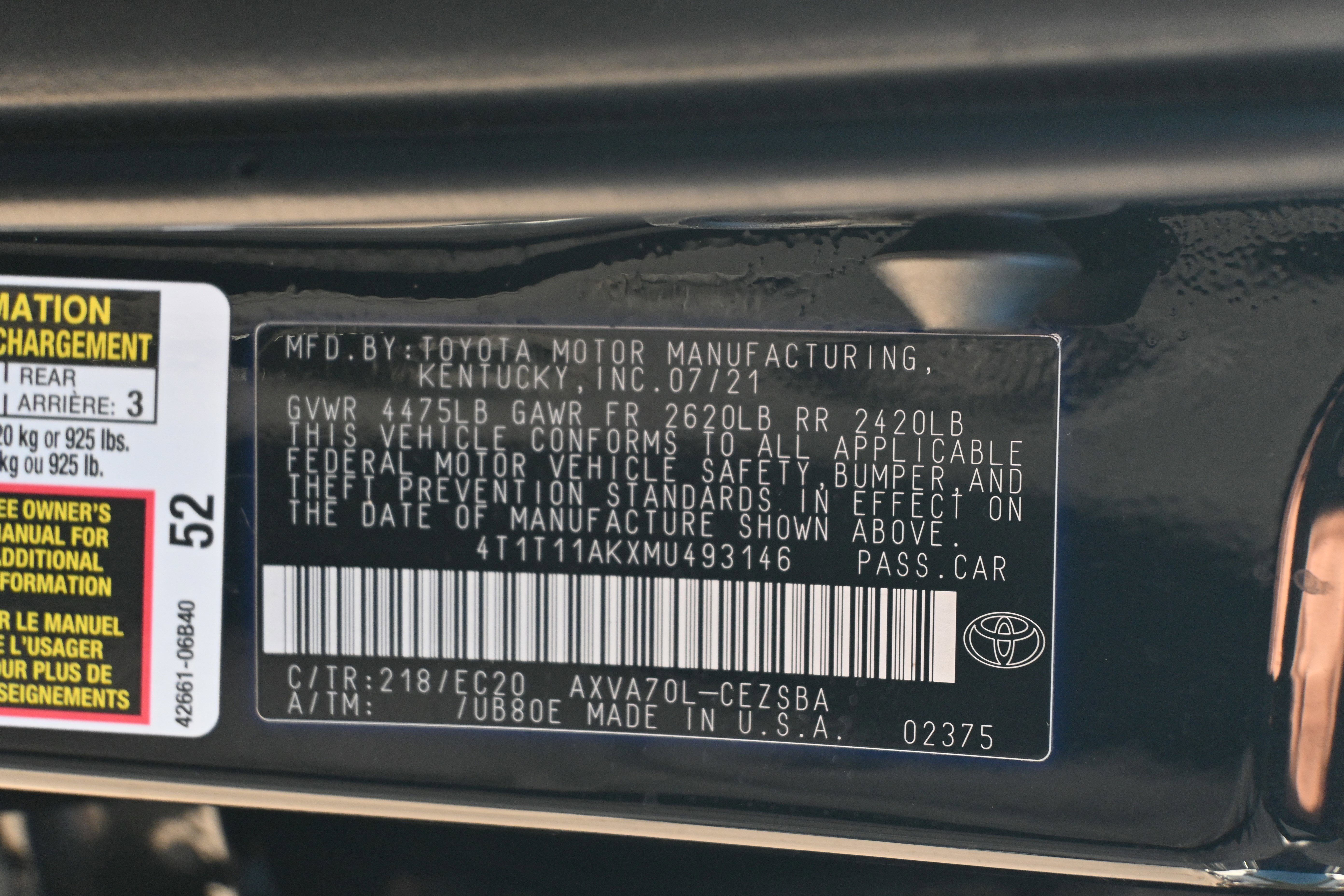 Used 2021 Toyota Camry SE w/ Convenience Package image 31