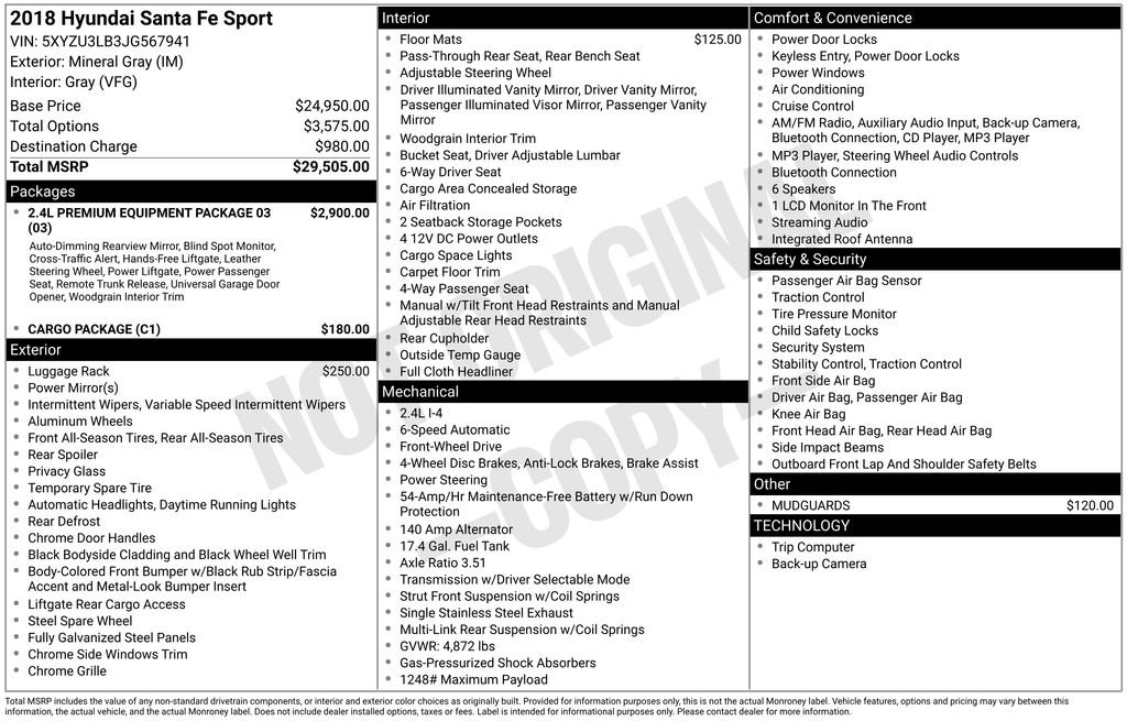 Used 2018 Hyundai Santa Fe Sport image 34