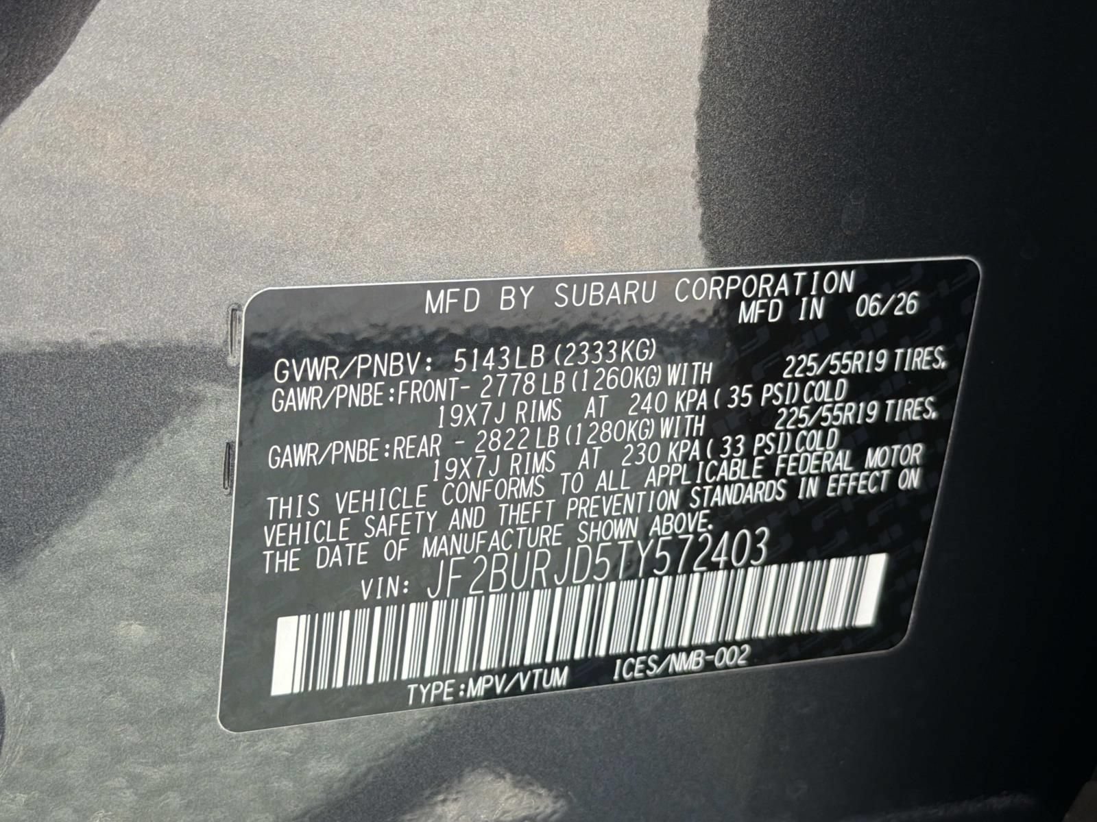 New 2026 Subaru Outback Touring XT AWD/4WD image 26