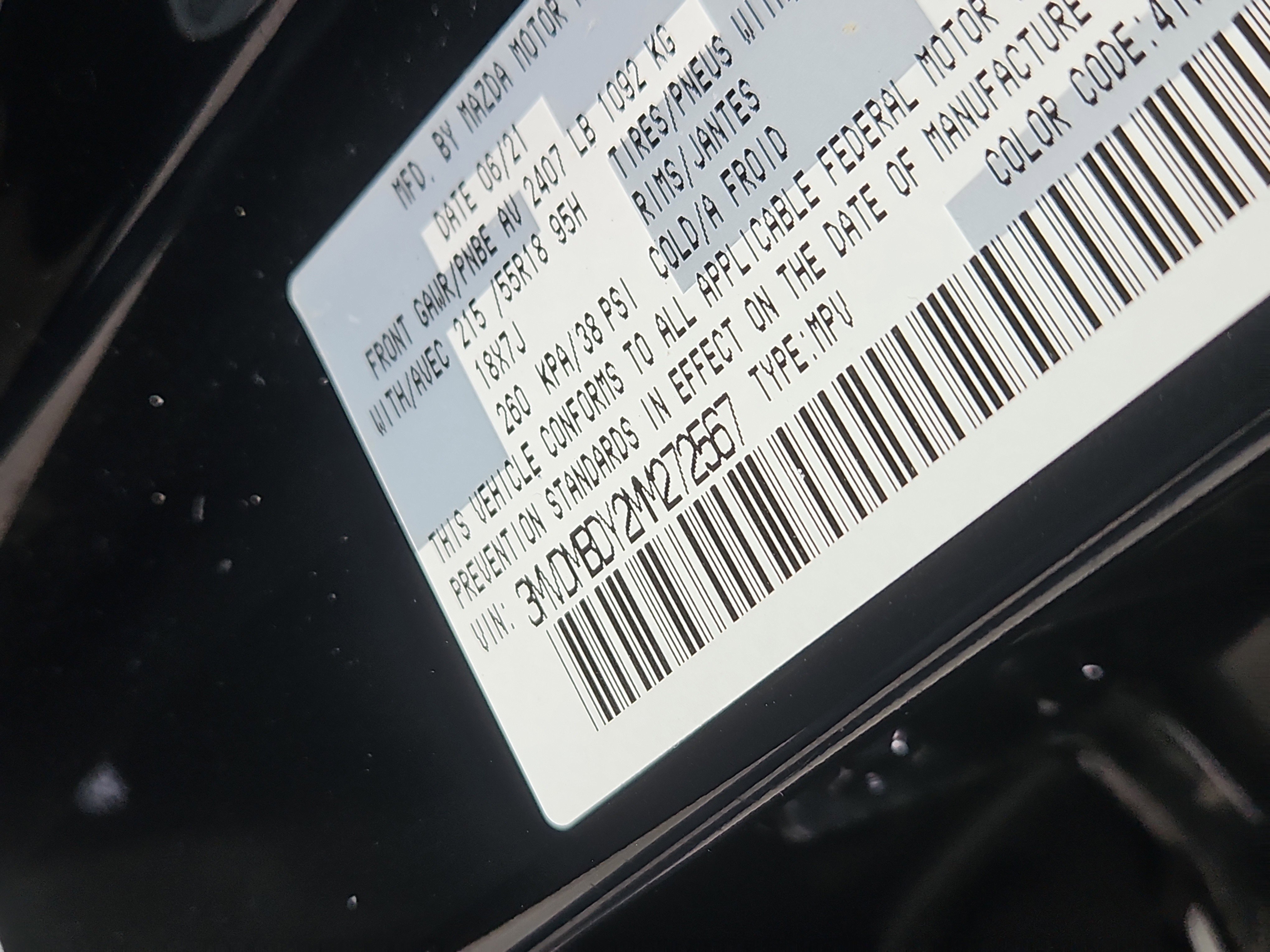 Used 2021 MAZDA CX-30 2.5 Turbo w/ Premium Package AWD/4WD image 7