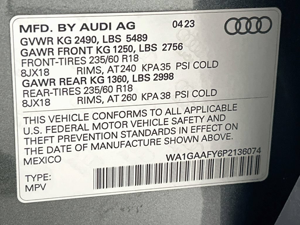 Certified 2023 Audi Q5 2.0T Premium w/ Convenience Package AWD/4WD image 33
