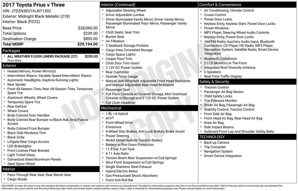 Used 2017 Toyota Prius V Three image 32