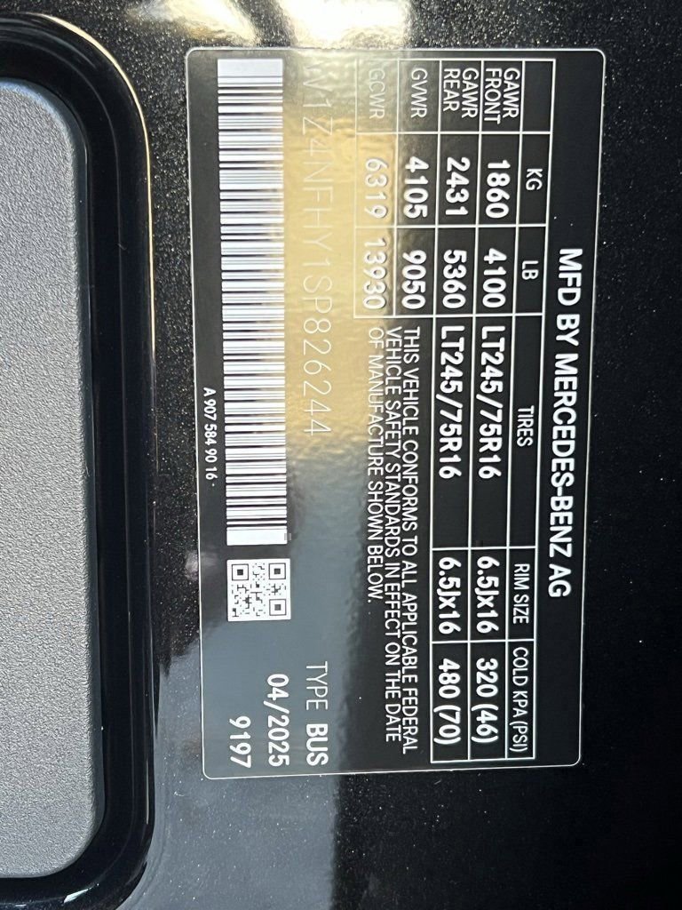 New 2025 Mercedes-Benz Sprinter 2500 image 10