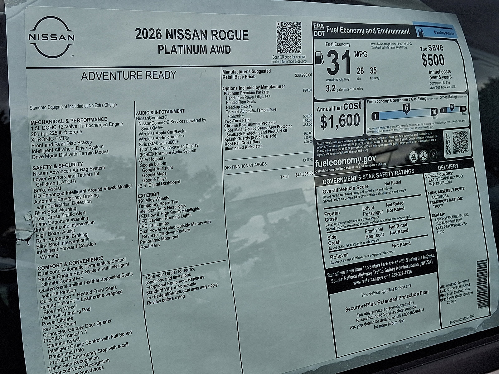 New 2026 Nissan Rogue Platinum w/ Platinum Premium Package image 7