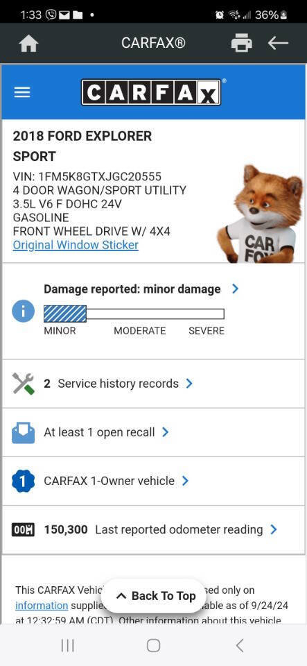 Used 2018 Ford Explorer Sport w/ Equipment Group 401A image 54