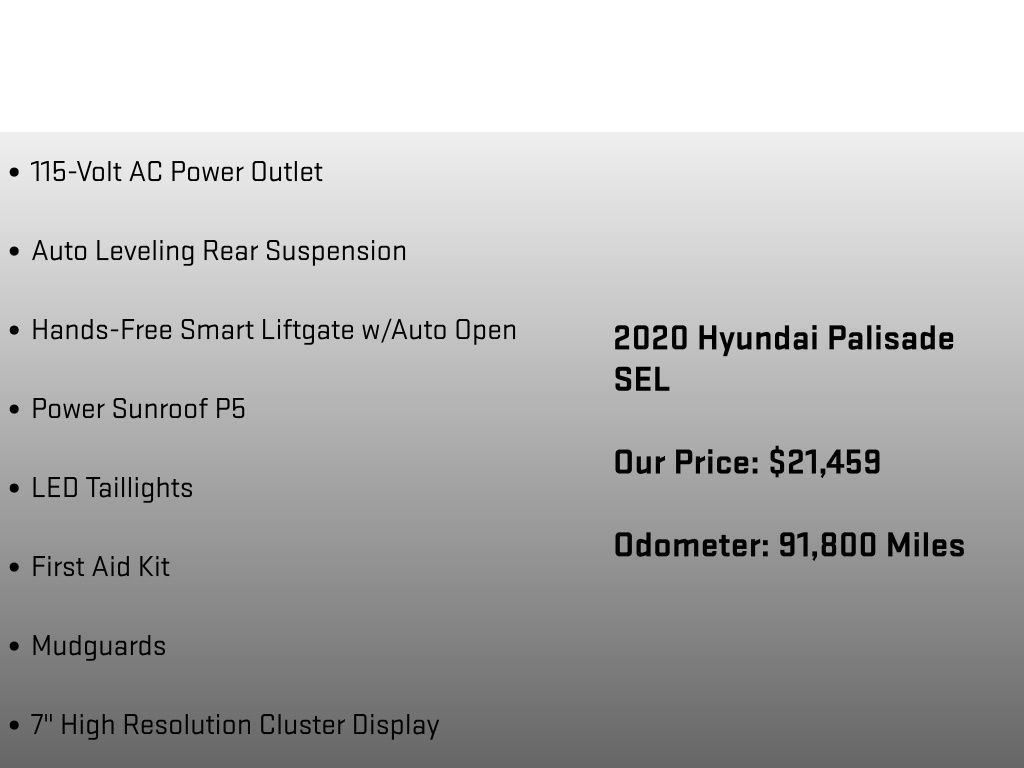 Used 2020 Hyundai Palisade SEL w/ Convenience Package FWD image 24