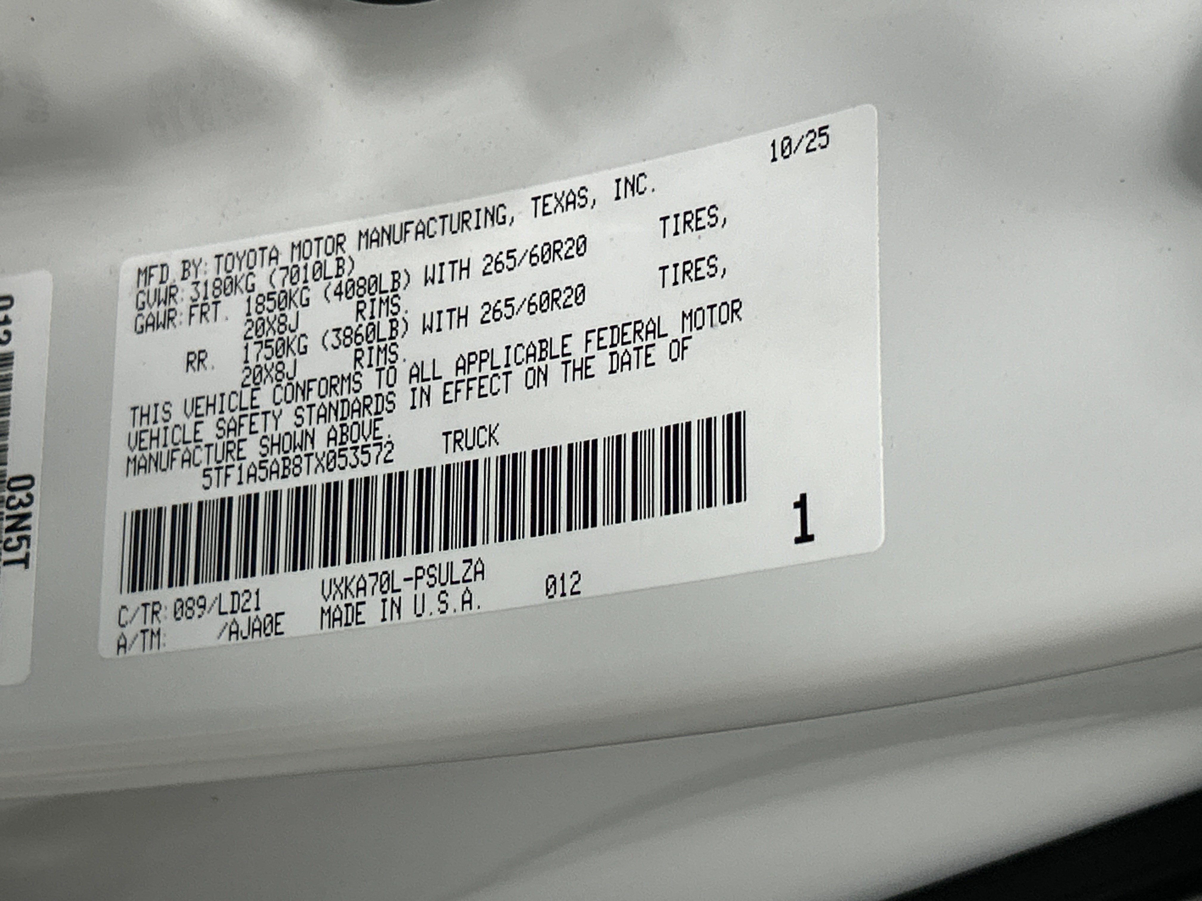 Used 2026 Toyota Tundra Limited RWD image 36