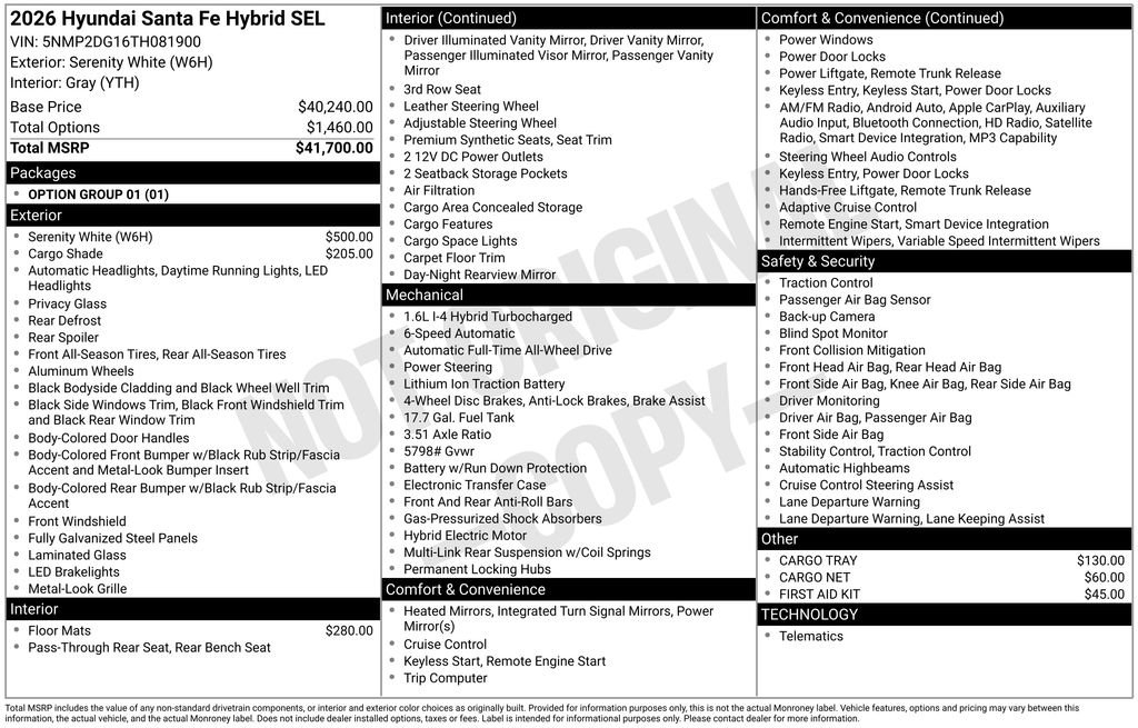 New 2026 Hyundai Santa Fe SEL image 41