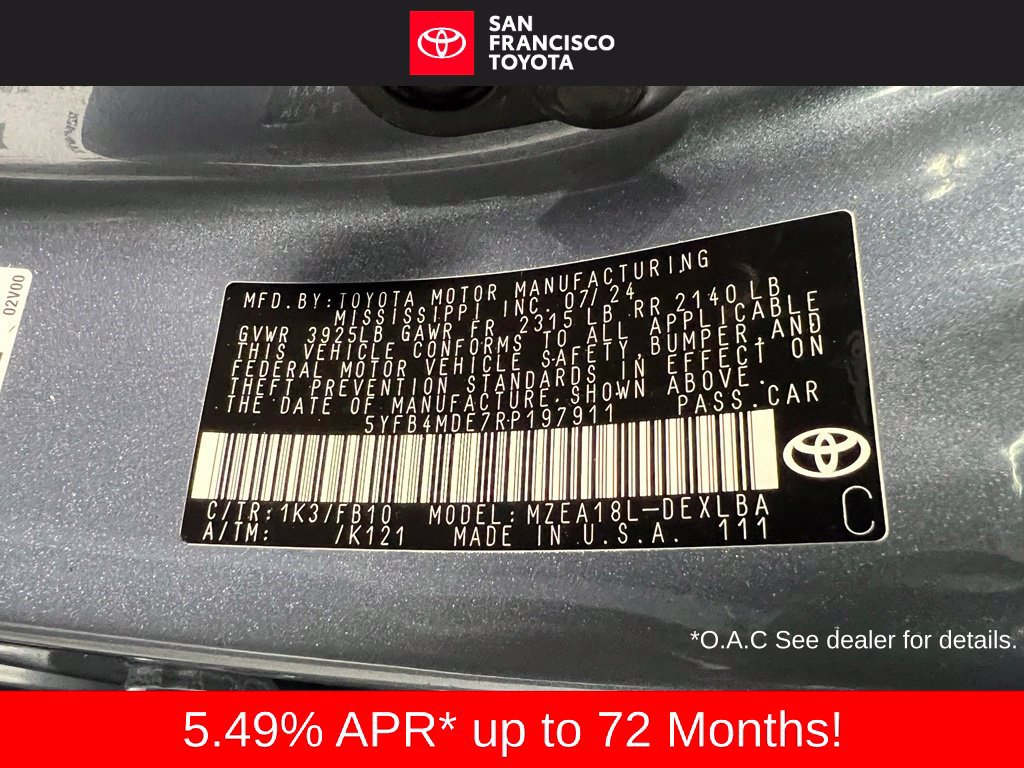 Certified 2024 Toyota Corolla LE w/ LE Convenience Package FWD image 37