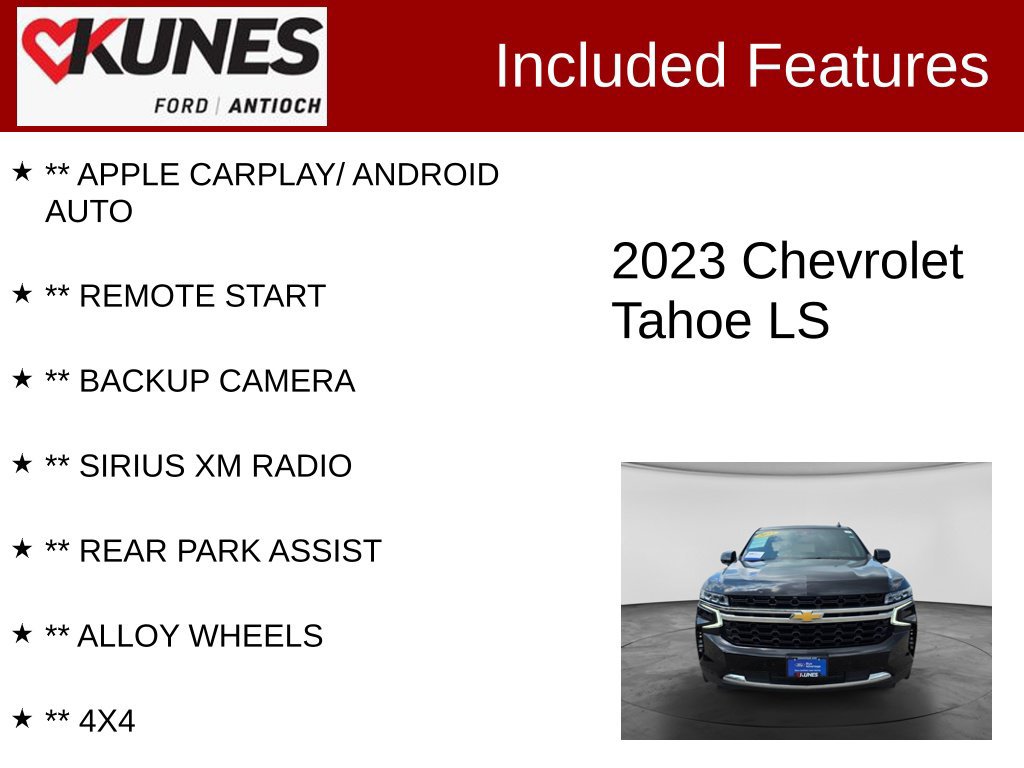 Used 2023 Chevrolet Tahoe LS AWD/4WD image 3
