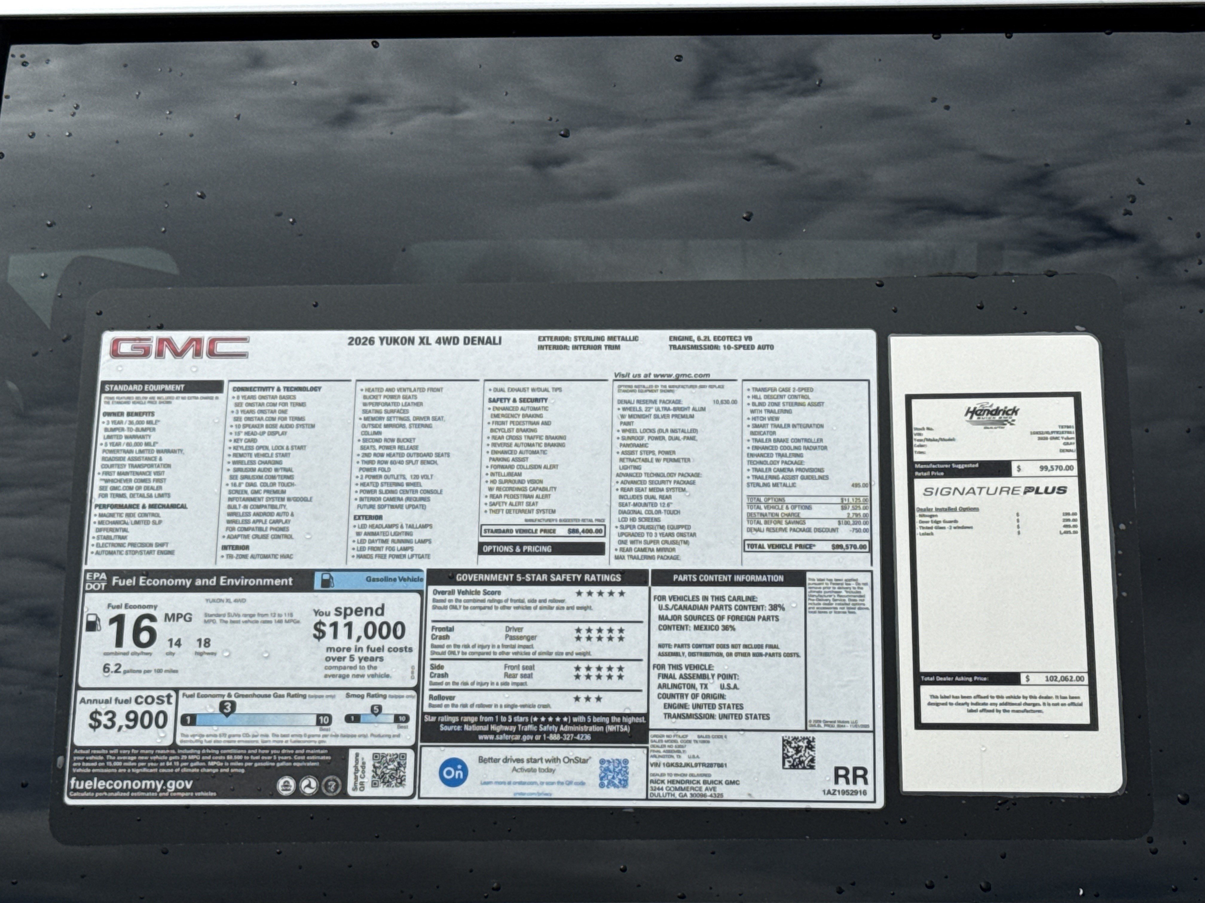New 2026 GMC Yukon XL Denali w/ Denali Reserve Package AWD/4WD image 42