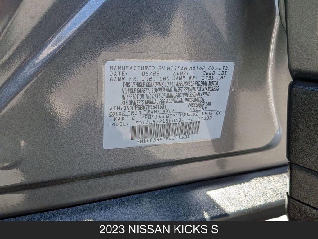 Used 2023 Nissan Kicks S FWD image 24