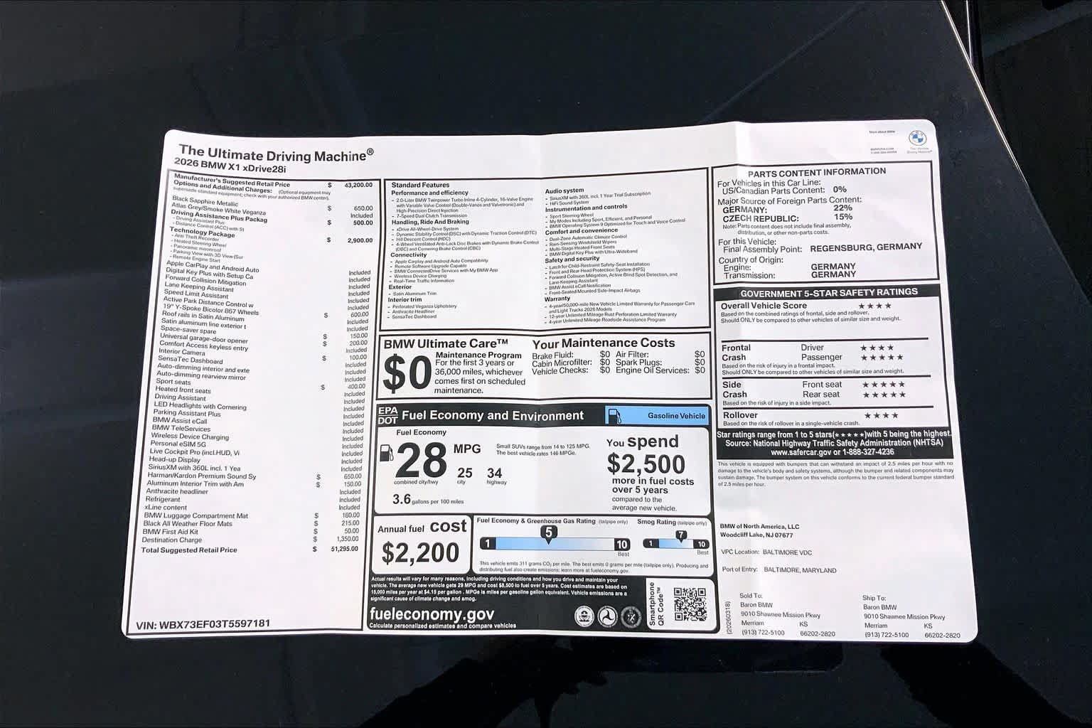 New 2026 BMW X1 xDrive28i w/ Technology Package AWD/4WD image 22