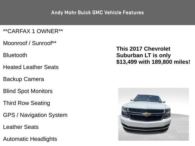Used 2017 Chevrolet Suburban LT AWD/4WD image 4
