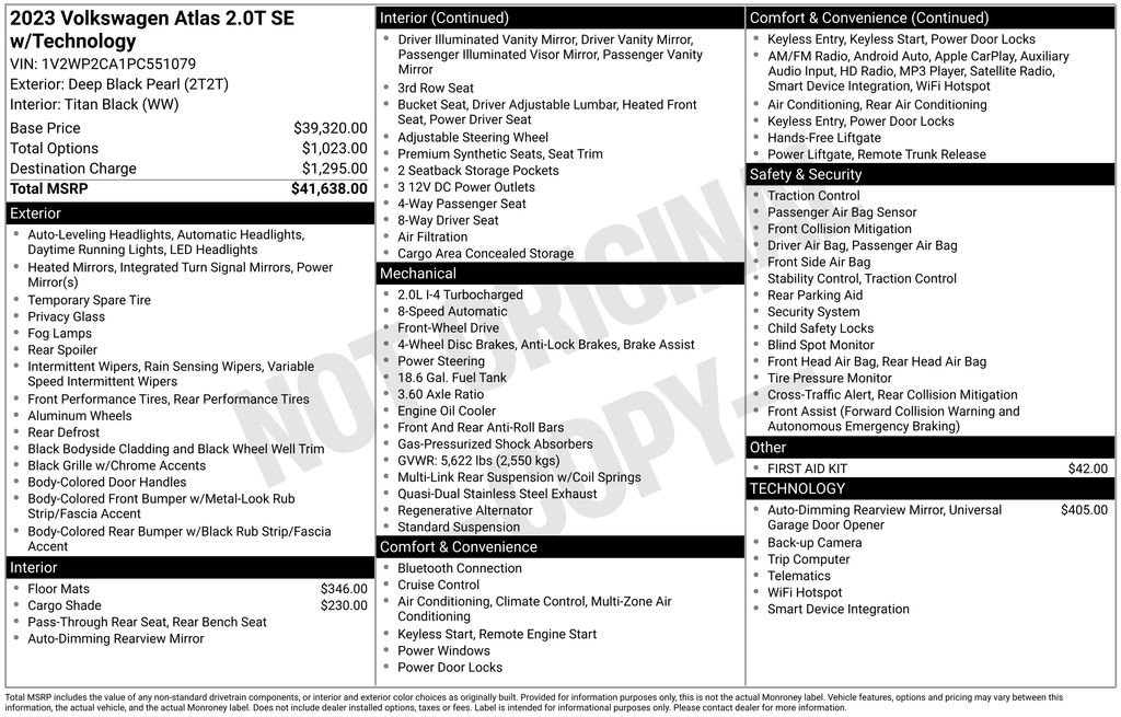 Used 2023 Volkswagen Atlas SE image 5