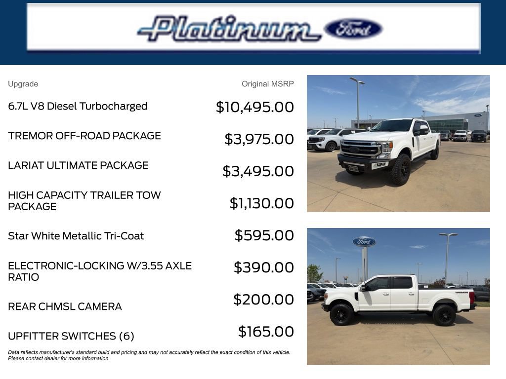 Used 2020 Ford F250 Lariat w/ Tremor Off-Road Package image 11