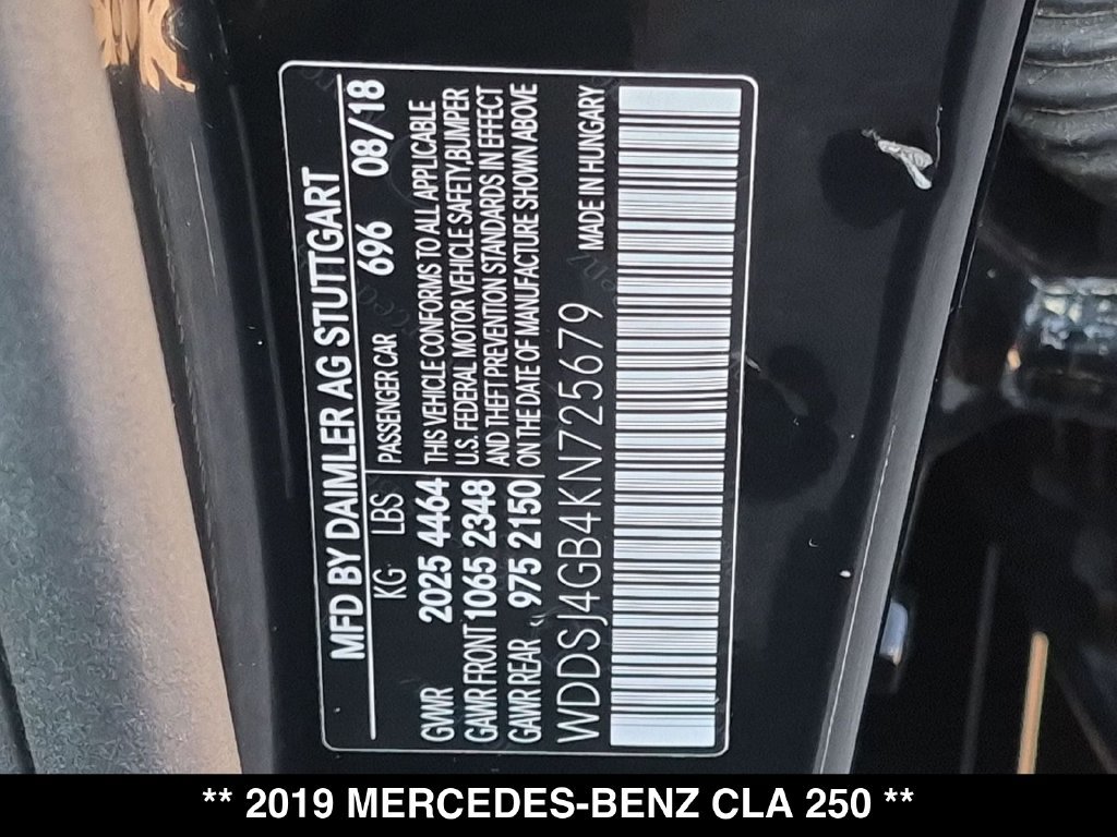 Used 2019 Mercedes-Benz CLA 250 4MATIC image 34