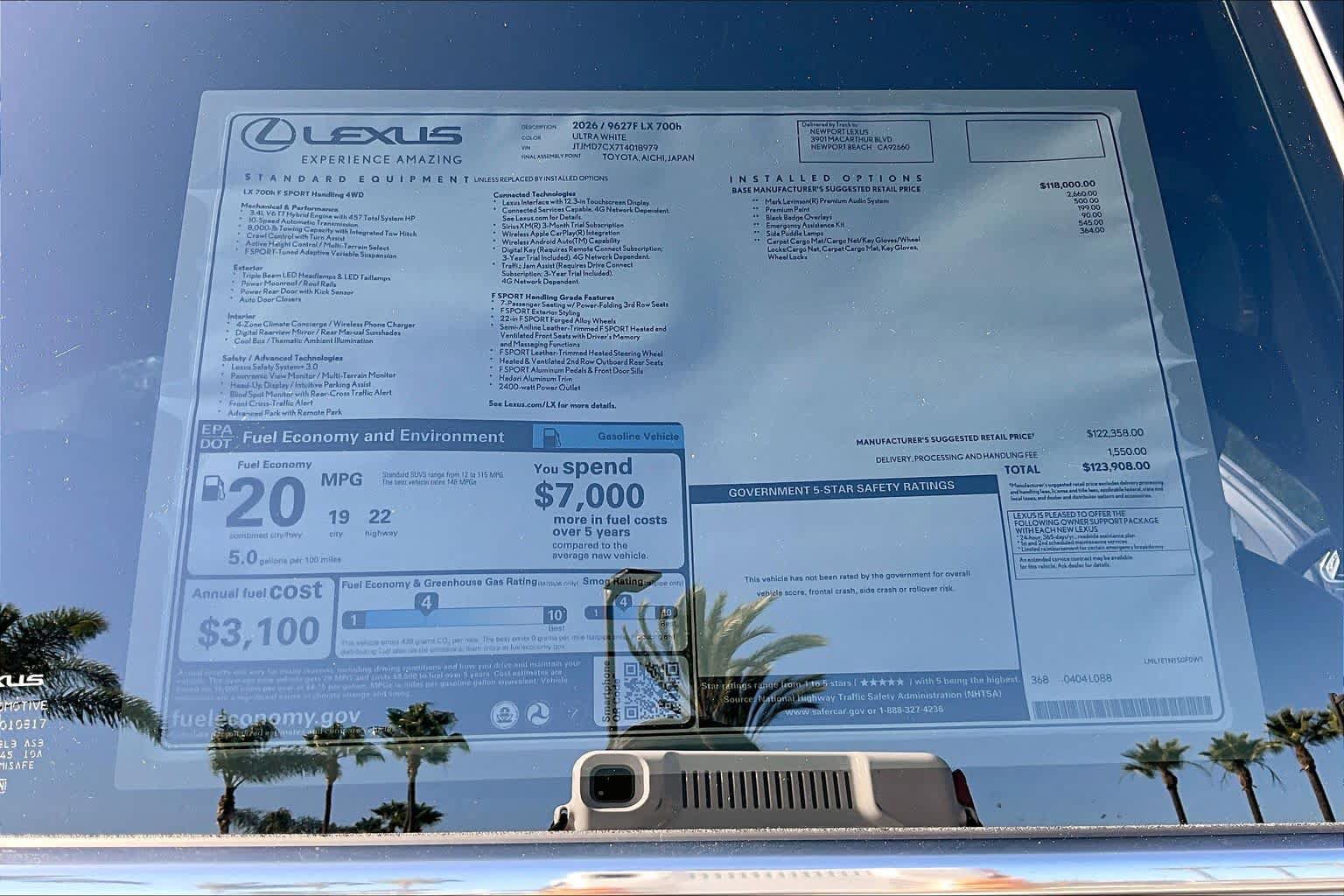 New 2026 Lexus LX 700h F Sport AWD/4WD image 22