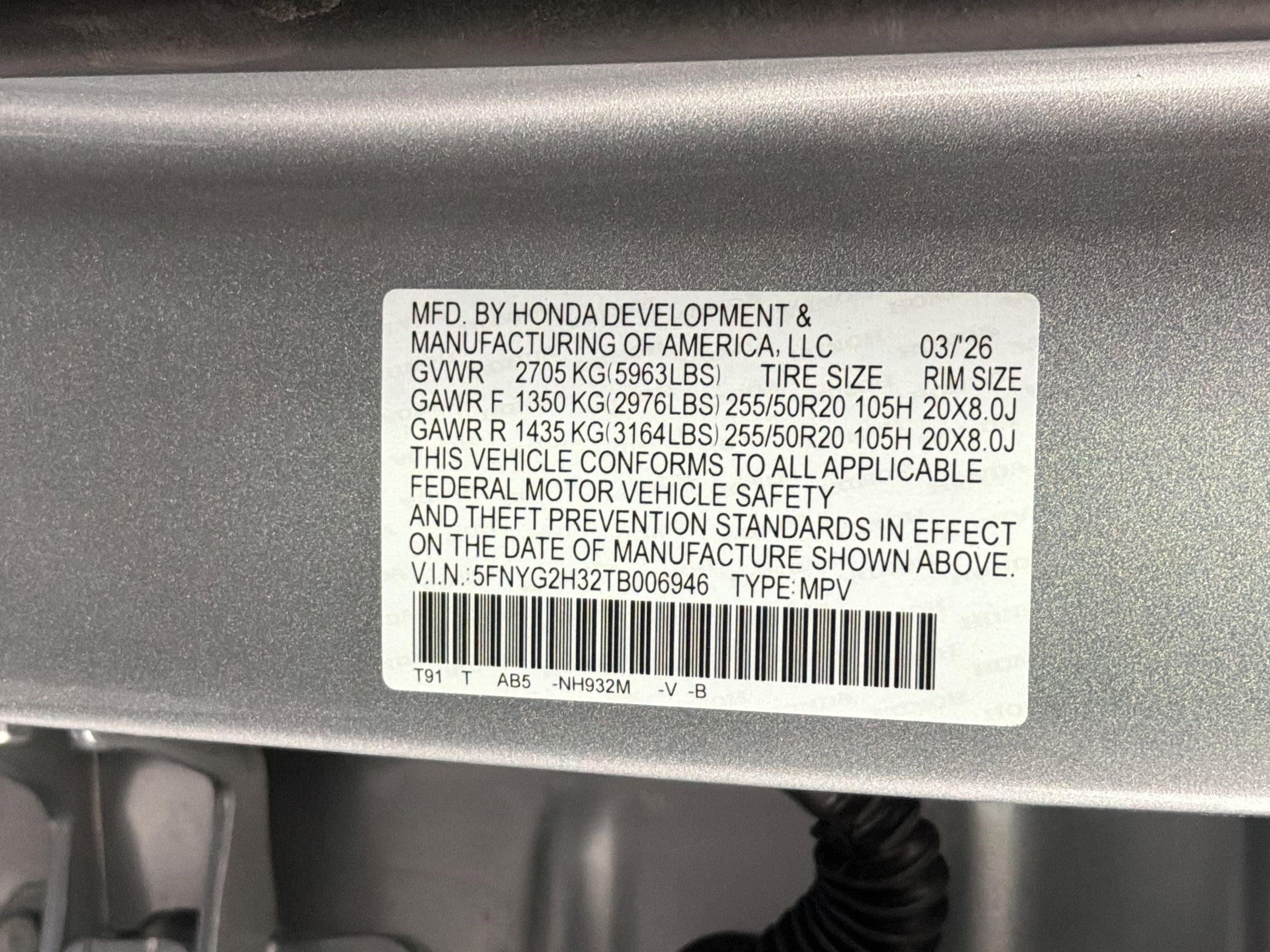 New 2026 Honda Pilot Sport image 20