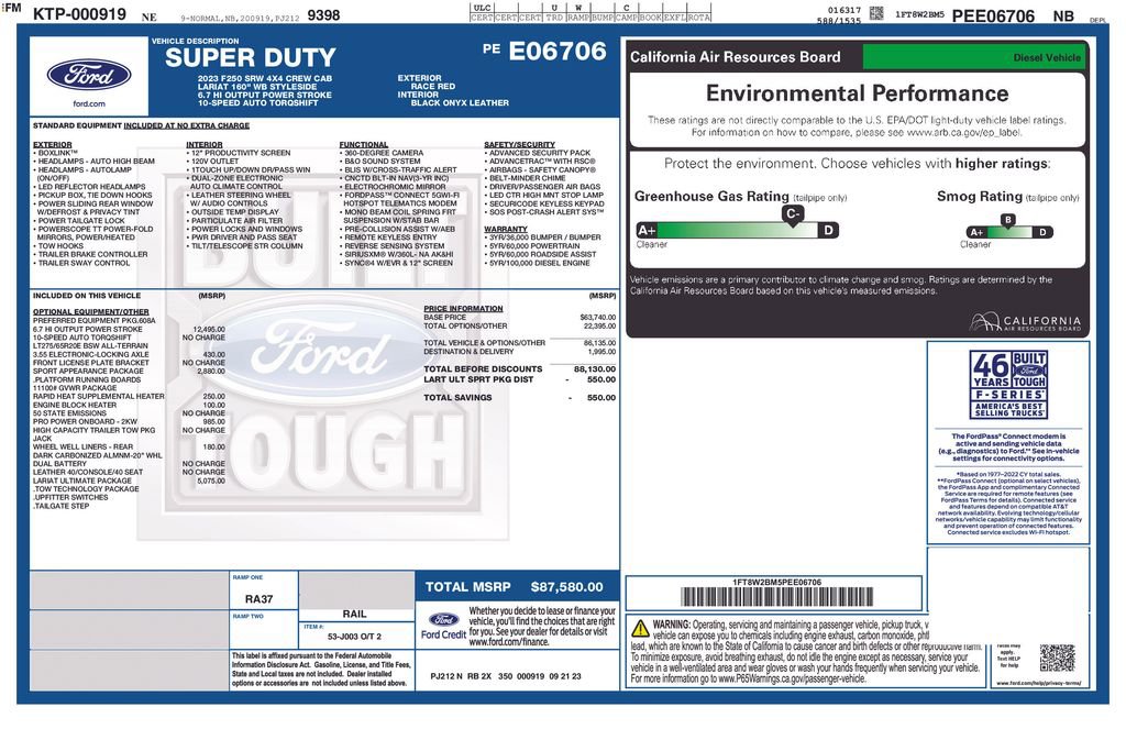 Used 2023 Ford F250 Lariat w/ Lariat Ultimate Package image 6