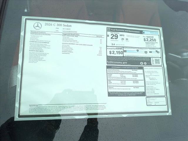 New 2026 Mercedes-Benz C 300 Sedan image 16
