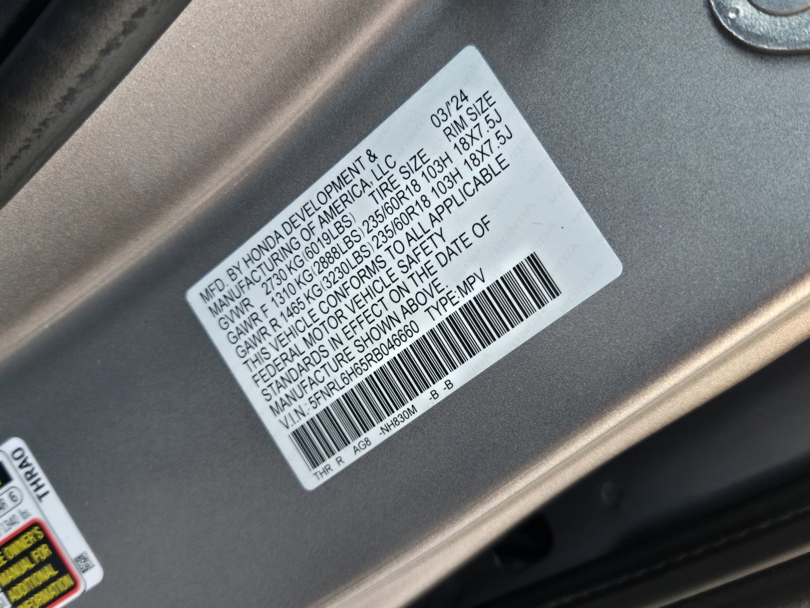 Used 2024 Honda Odyssey EX-L image 32