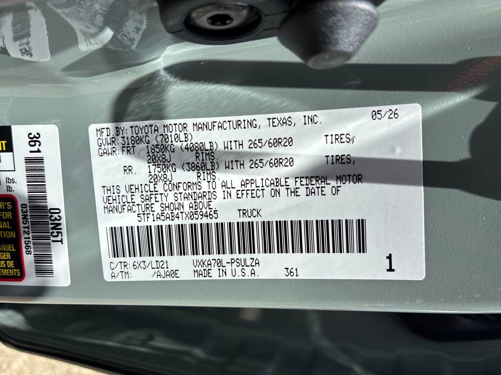 New 2026 Toyota Tundra Limited RWD image 55