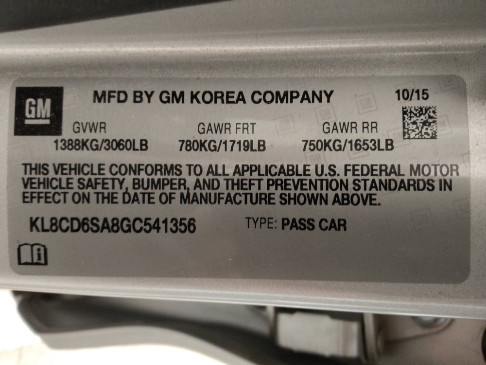 Used 2016 Chevrolet Spark LT image 33