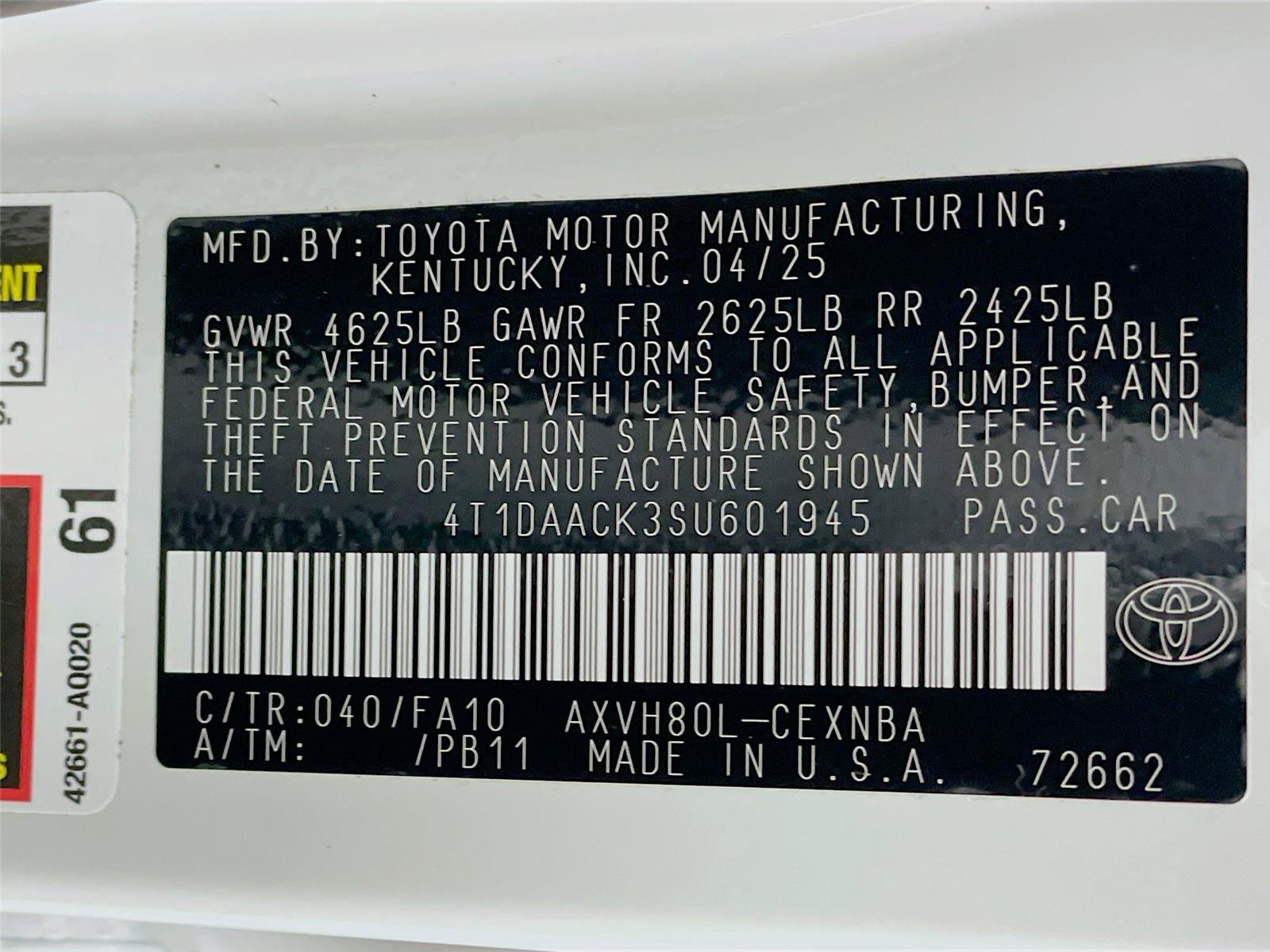 Used 2025 Toyota Camry LE w/ Convenience Package FWD image 33