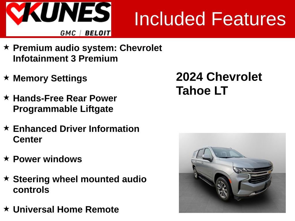 Used 2024 Chevrolet Tahoe LT w/ Luxury Package AWD/4WD image 3