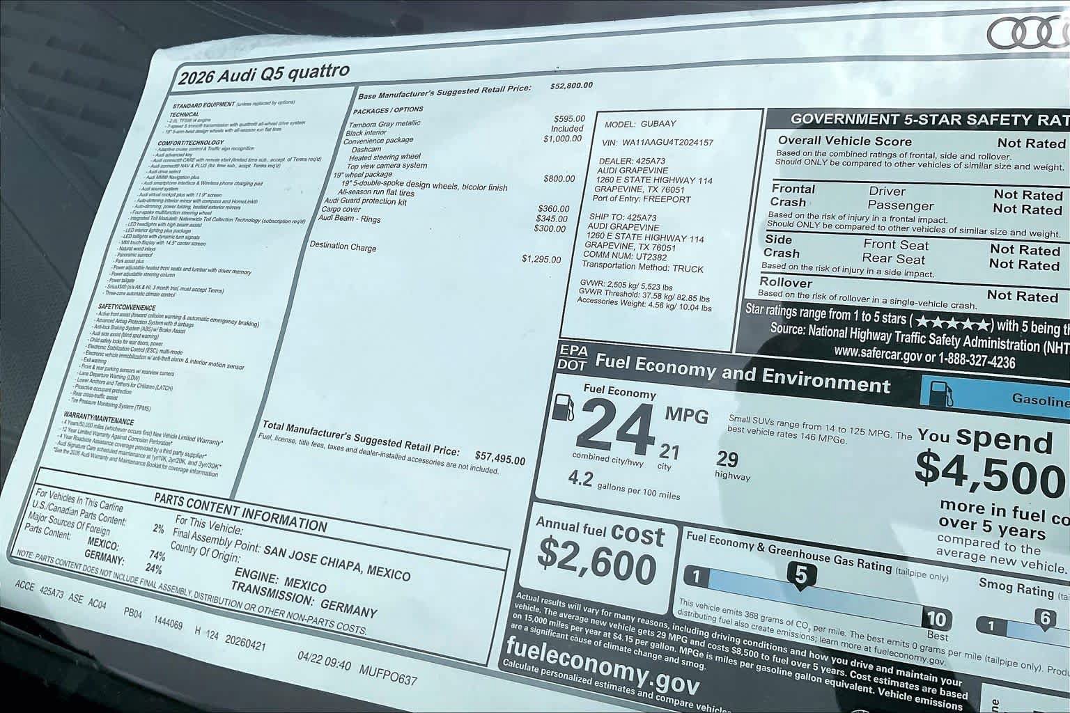 New 2026 Audi Q5 Premium AWD/4WD image 19
