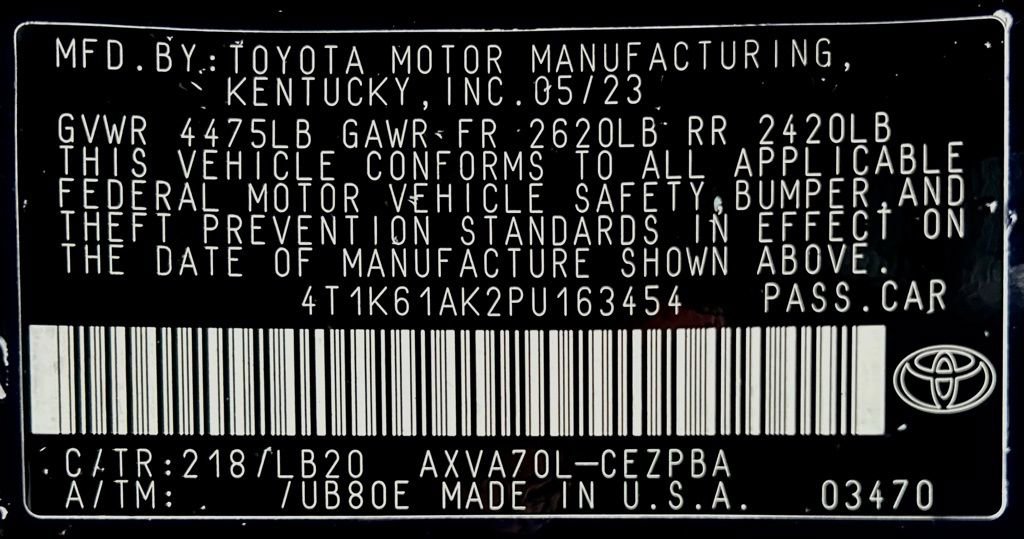 Certified 2023 Toyota Camry XSE FWD image 23