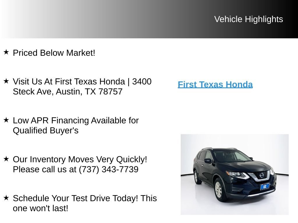 Used 2019 Nissan Rogue S w/ Special Edition Package FWD image 10