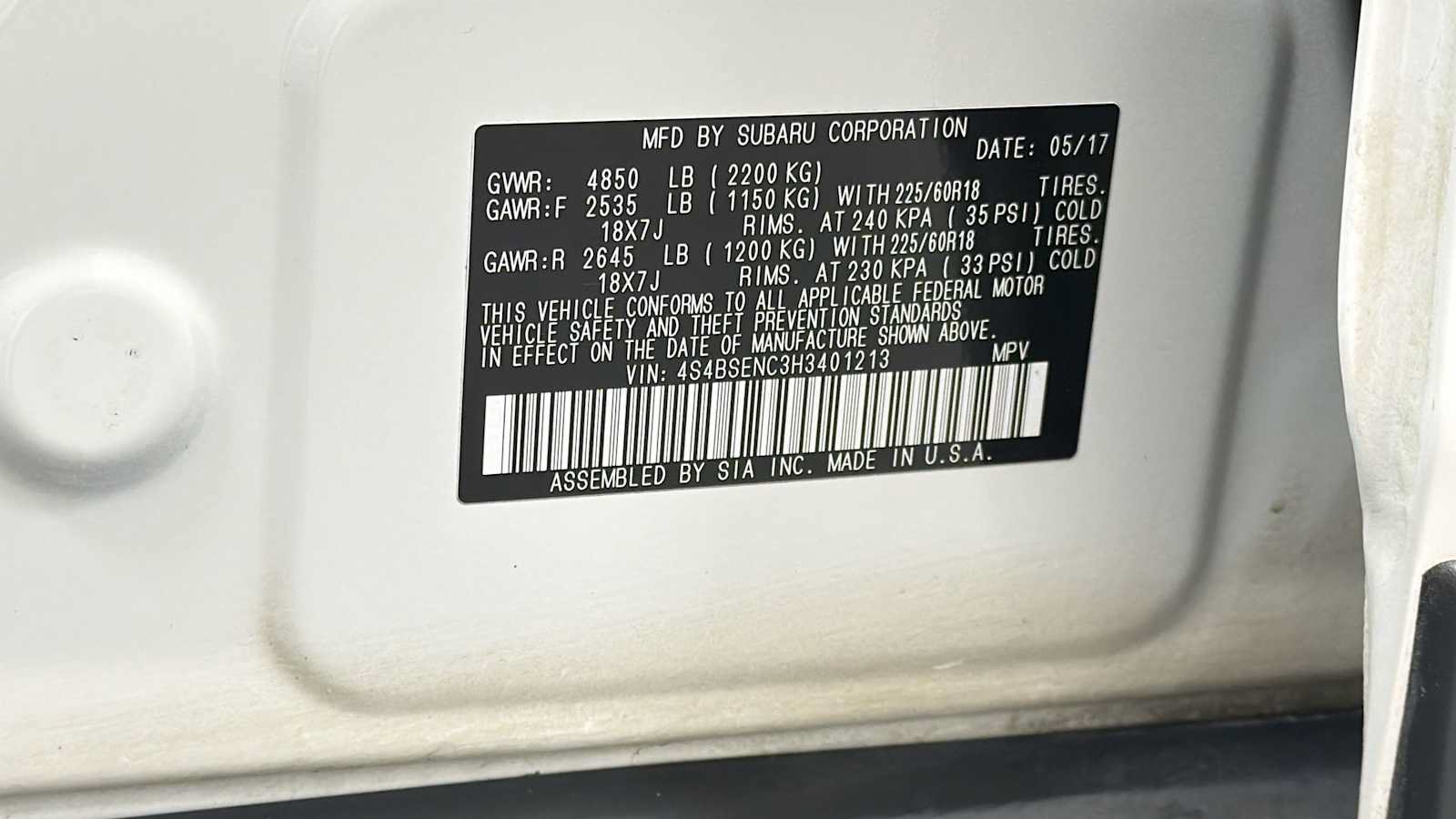 Used 2017 Subaru Outback 3.6R Limited AWD/4WD image 11