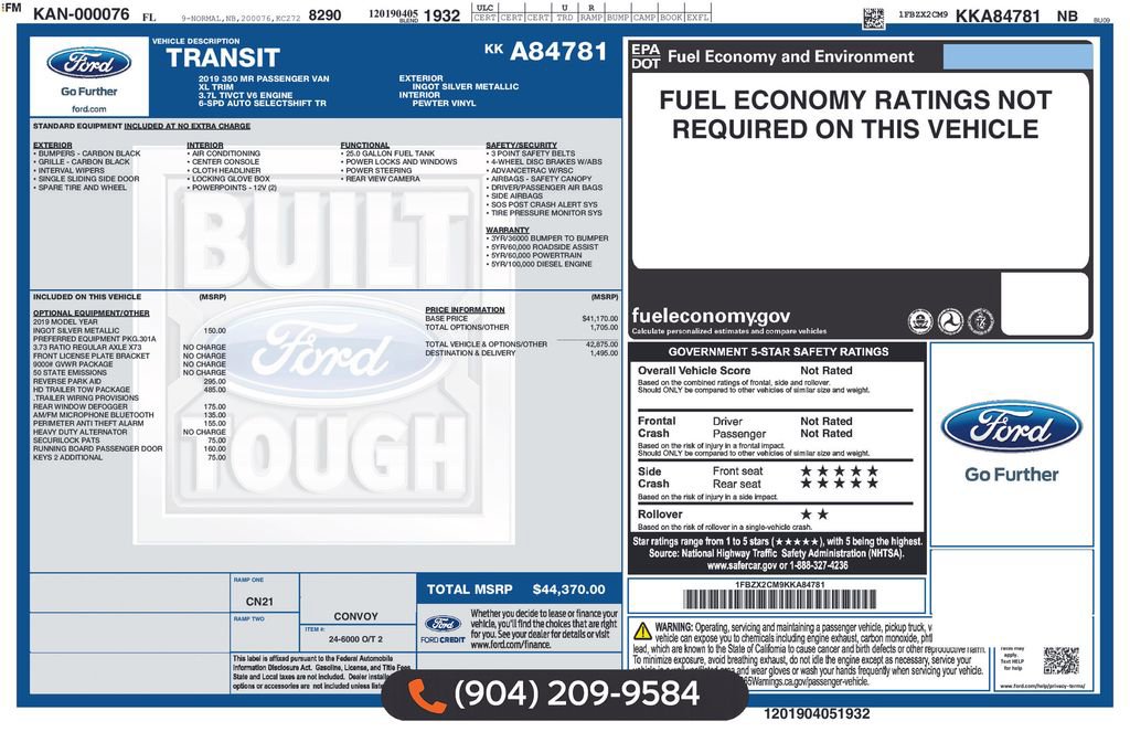 Used 2019 Ford Transit 350 XL image 32