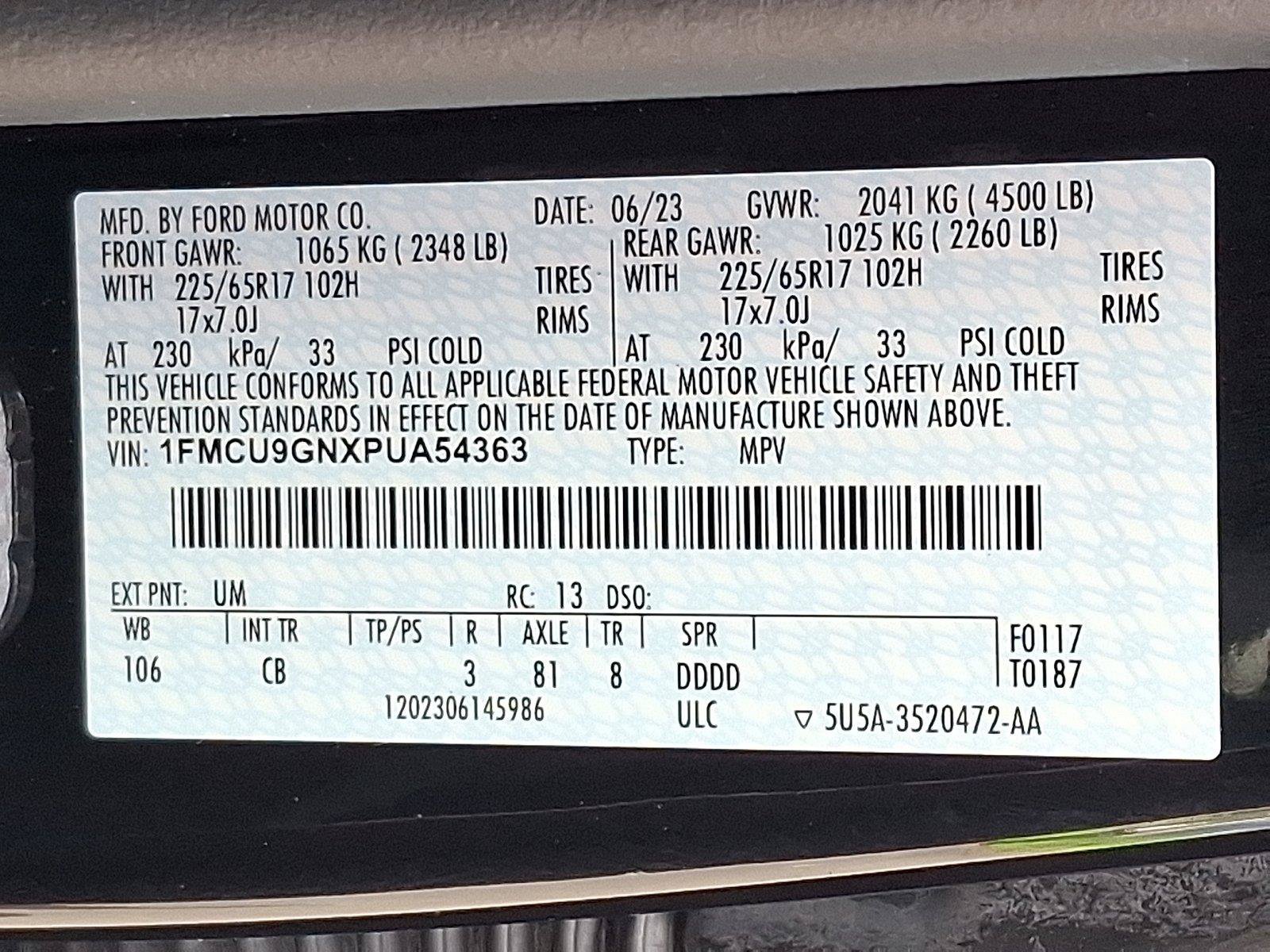 Used 2023 Ford Escape Active AWD/4WD image 27