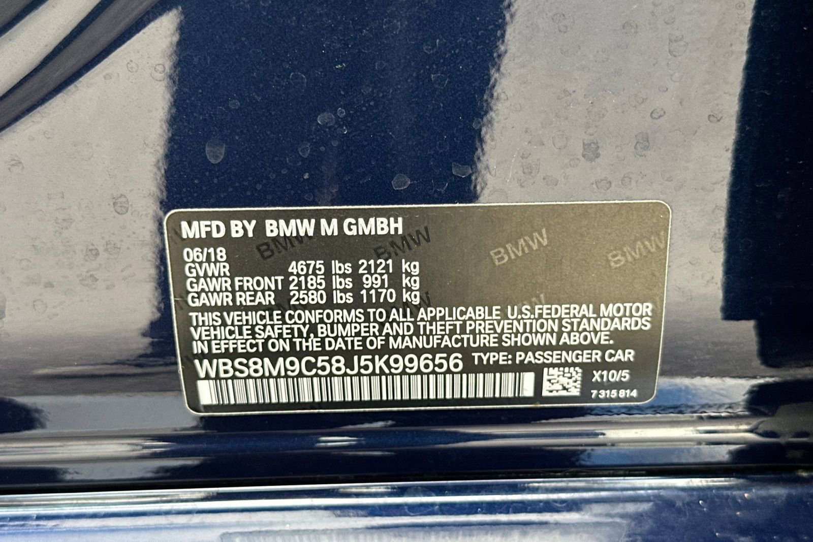 Used 2018 BMW M3 Base image 46