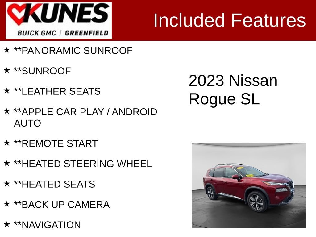 Used 2023 Nissan Rogue SL AWD/4WD image 2