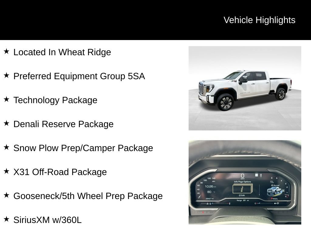 Used 2024 GMC Sierra 2500 Denali w/ Denali Reserve Package AWD/4WD image 9