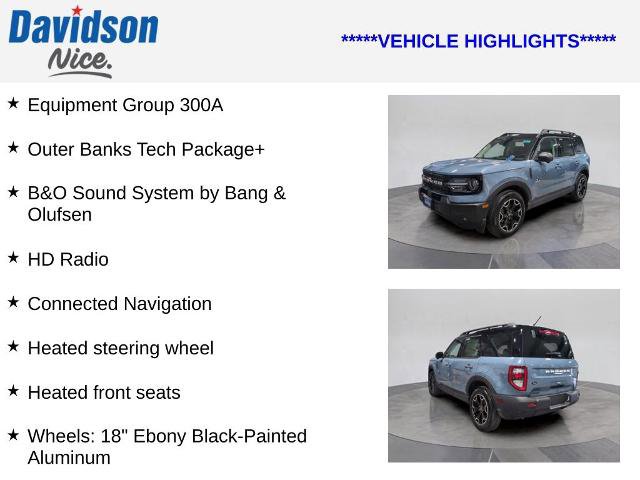 Certified 2025 Ford Bronco Sport Outer Banks w/ Outer Banks Tech Package+ image 4