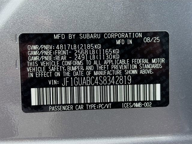 New 2025 Subaru Impreza 2.0i image 29