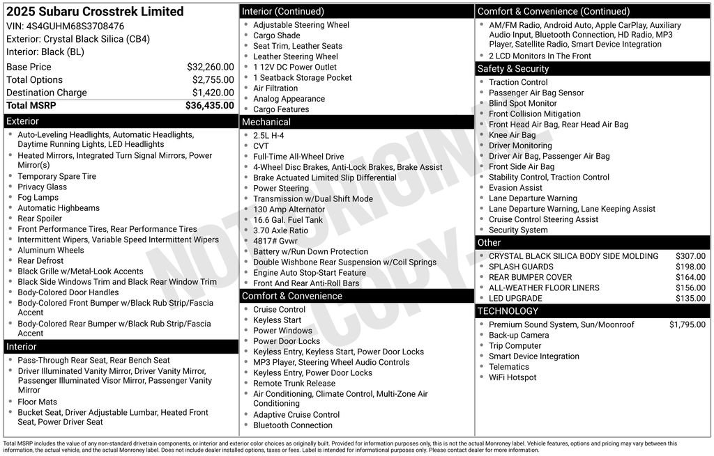 Certified 2025 Subaru Crosstrek 2.5i Limited image 8