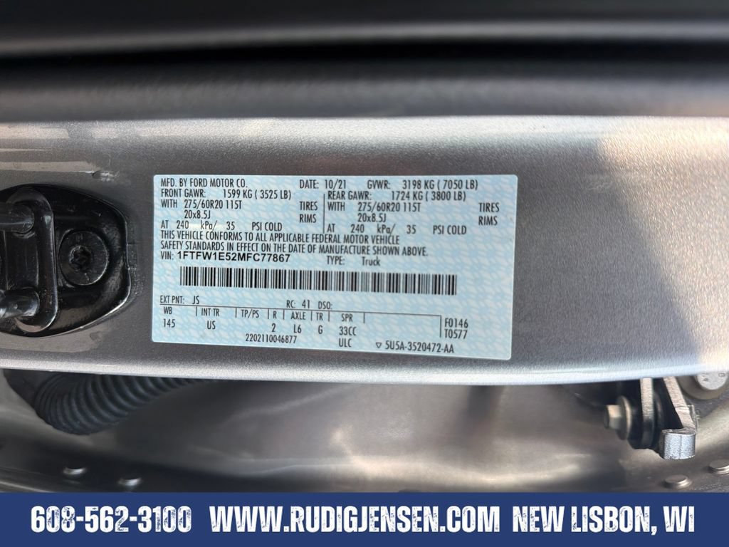 Used 2021 Ford F150 XLT w/ Equipment Group 302A High AWD/4WD image 29