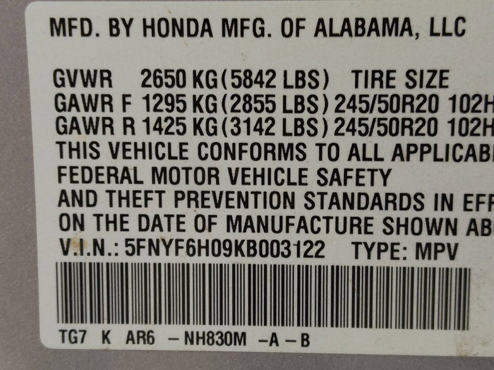 Used 2019 Honda Pilot Elite image 33