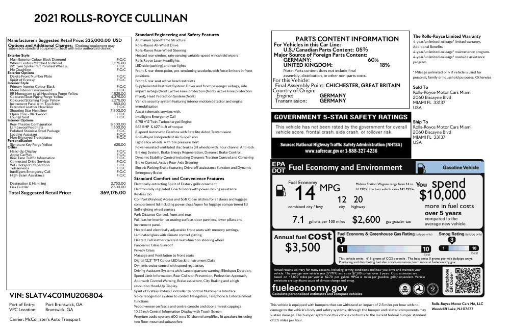 Certified 2021 Rolls-Royce Cullinan video 2