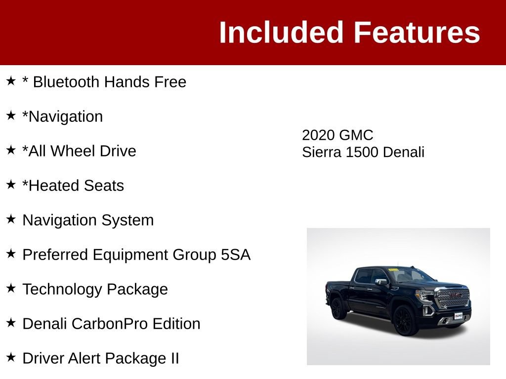 Used 2020 GMC Sierra 1500 Denali w/ Denali Ultimate Package AWD/4WD image 3